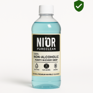 NIOR PureClean marble surface cleaner bottle for gentle stone floor care
